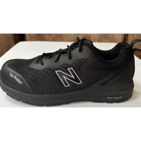 Women’s New Balance Composite Toe Logic Industrial Boot, Black/Aqua, 8.5 NEW - Picture 2 of 9